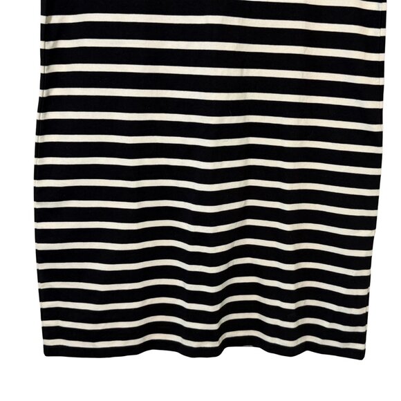 J. Crew Black n White Striped Short Sleeve Dress - Size Medium - Picture 3 of 8